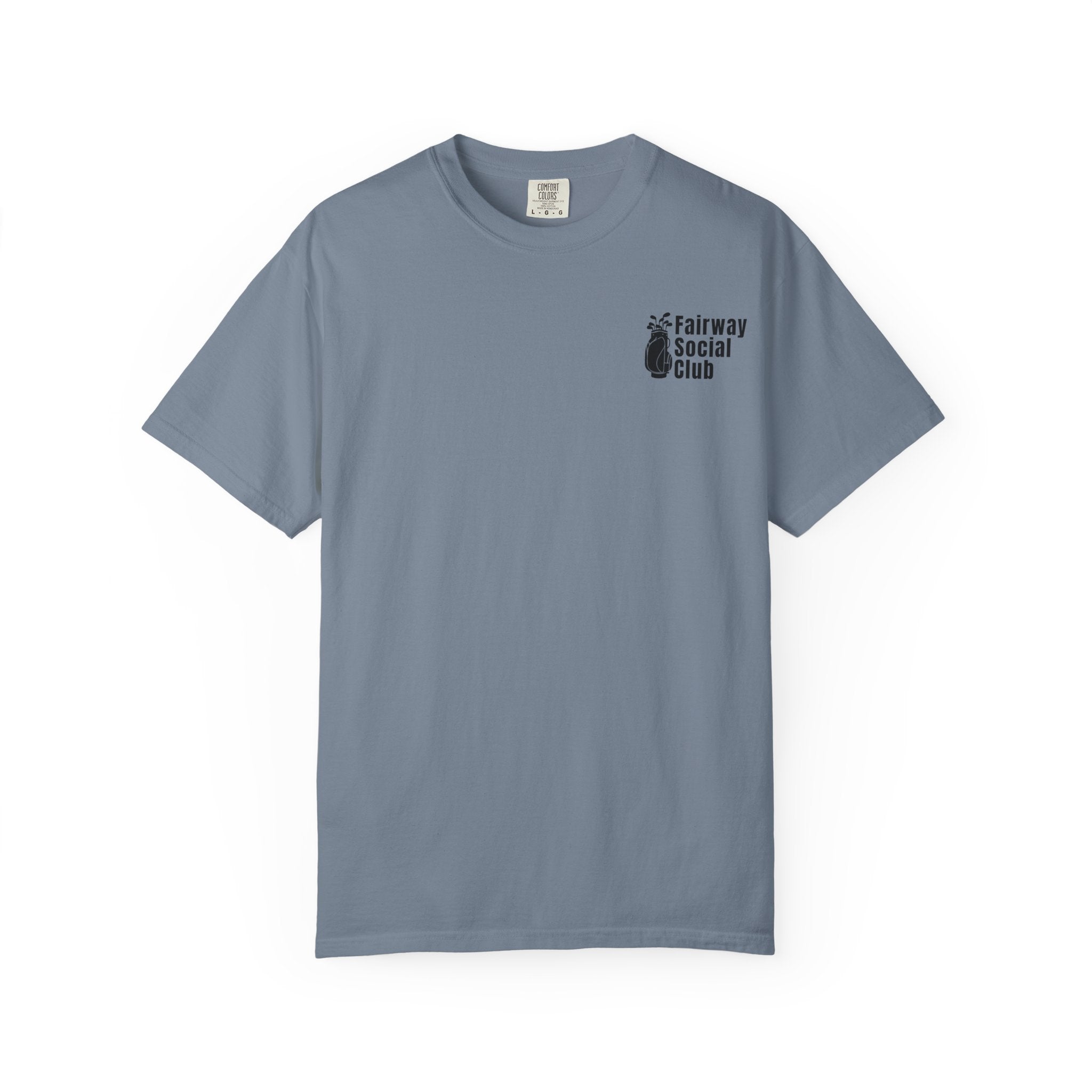 Fairway Social Club Golf T-Shirt — Pocket Logo & Back Graphic
