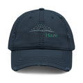 Morning Haze Embroidered Distressed Logo Hat