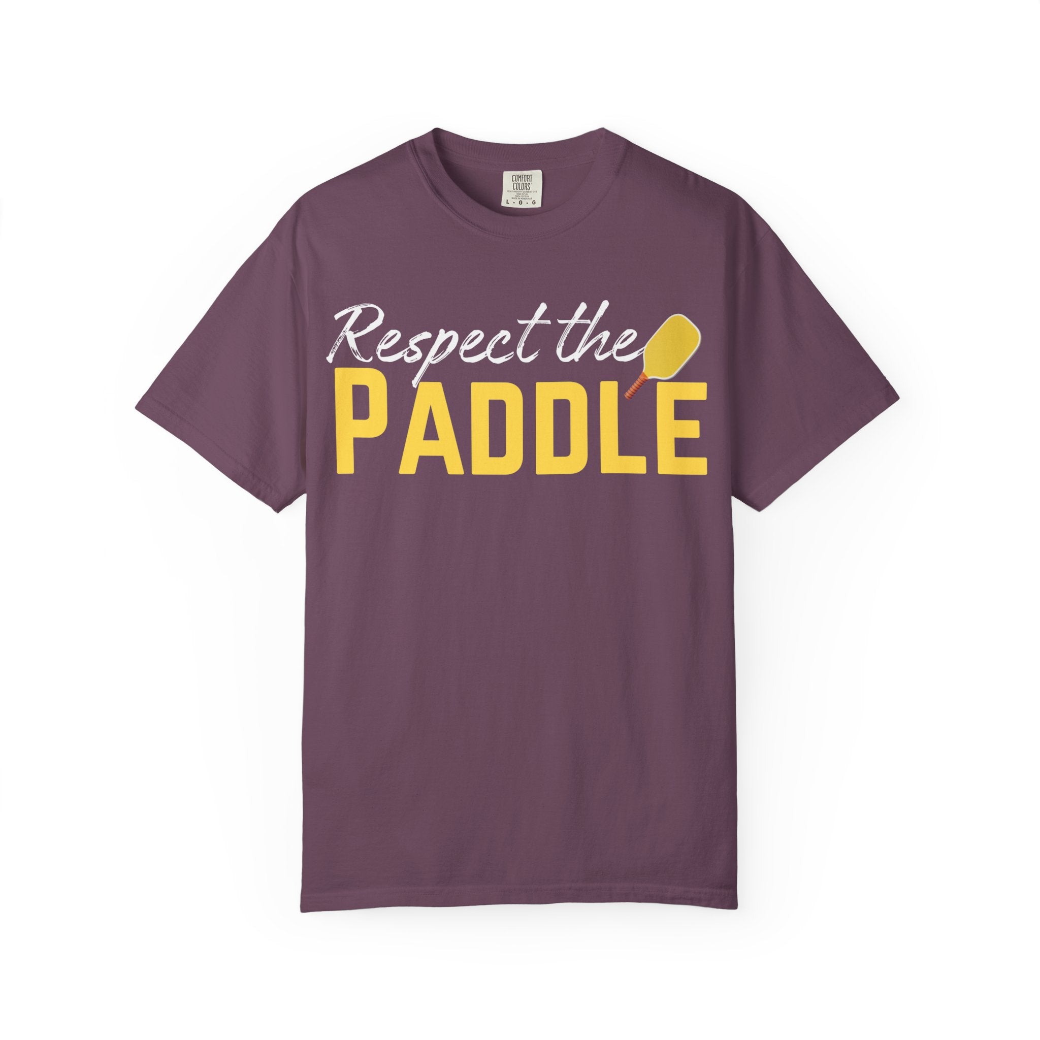 Respect the Paddle T-Shirt — Pickleball paddle