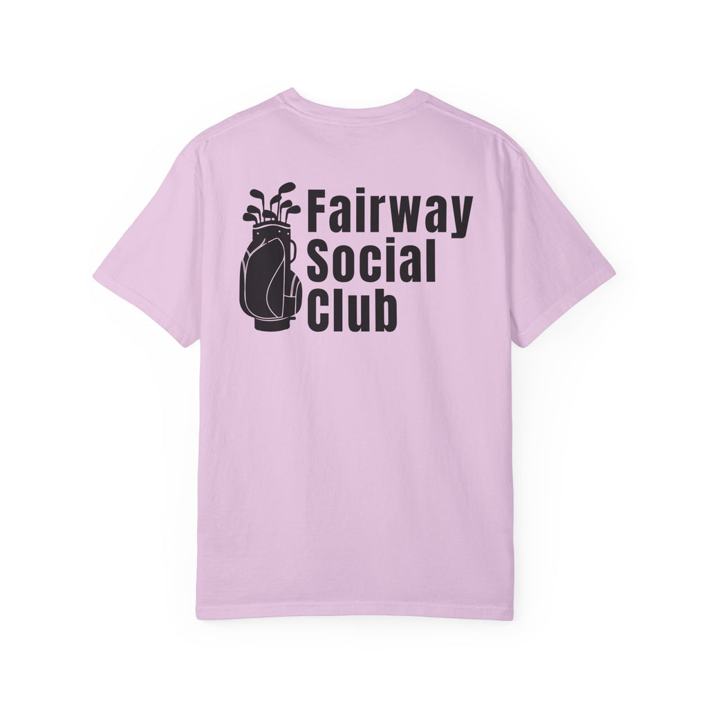 Fairway Social Club Golf T-Shirt — Pocket Logo & Back Graphic