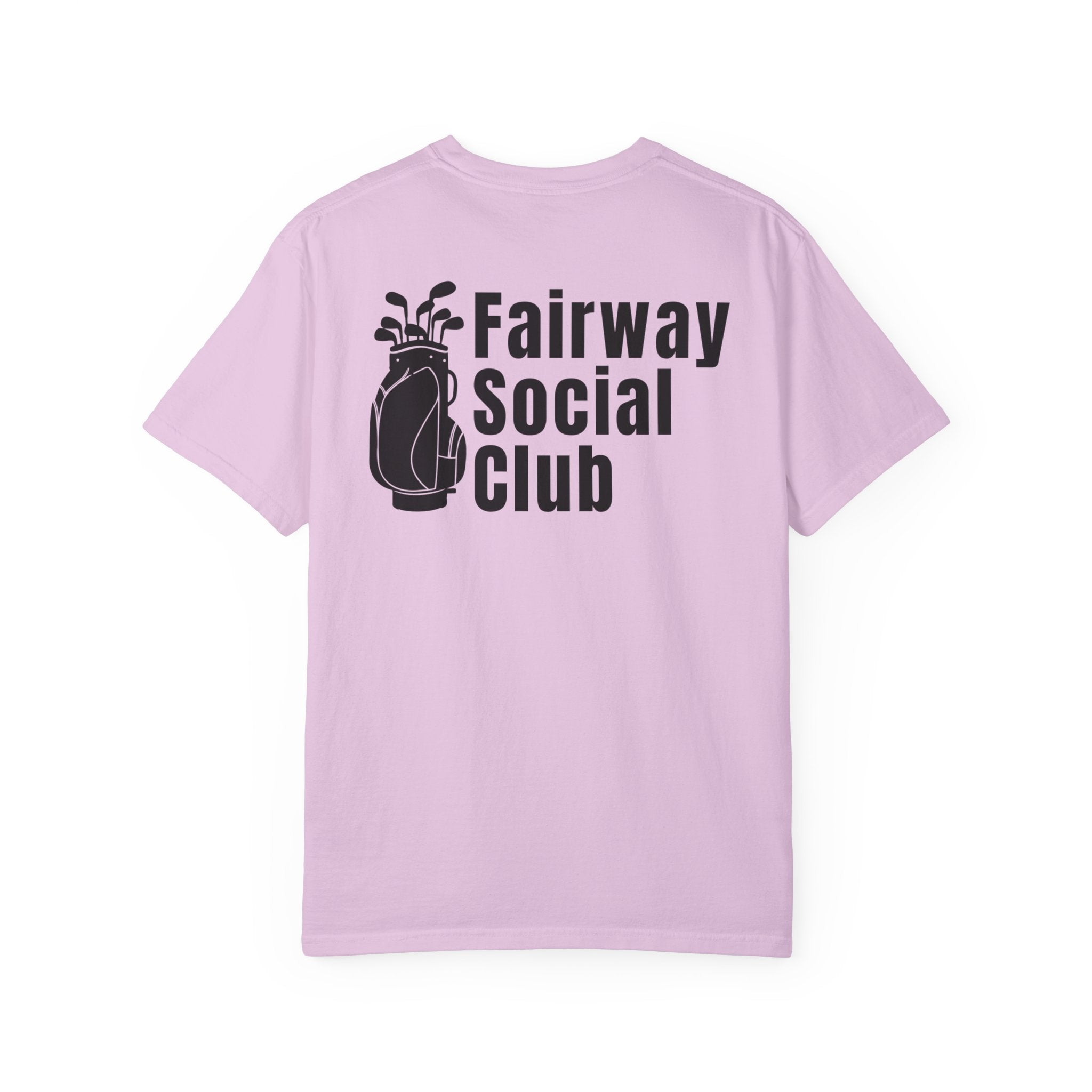 Fairway Social Club Golf T-Shirt — Pocket Logo & Back Graphic