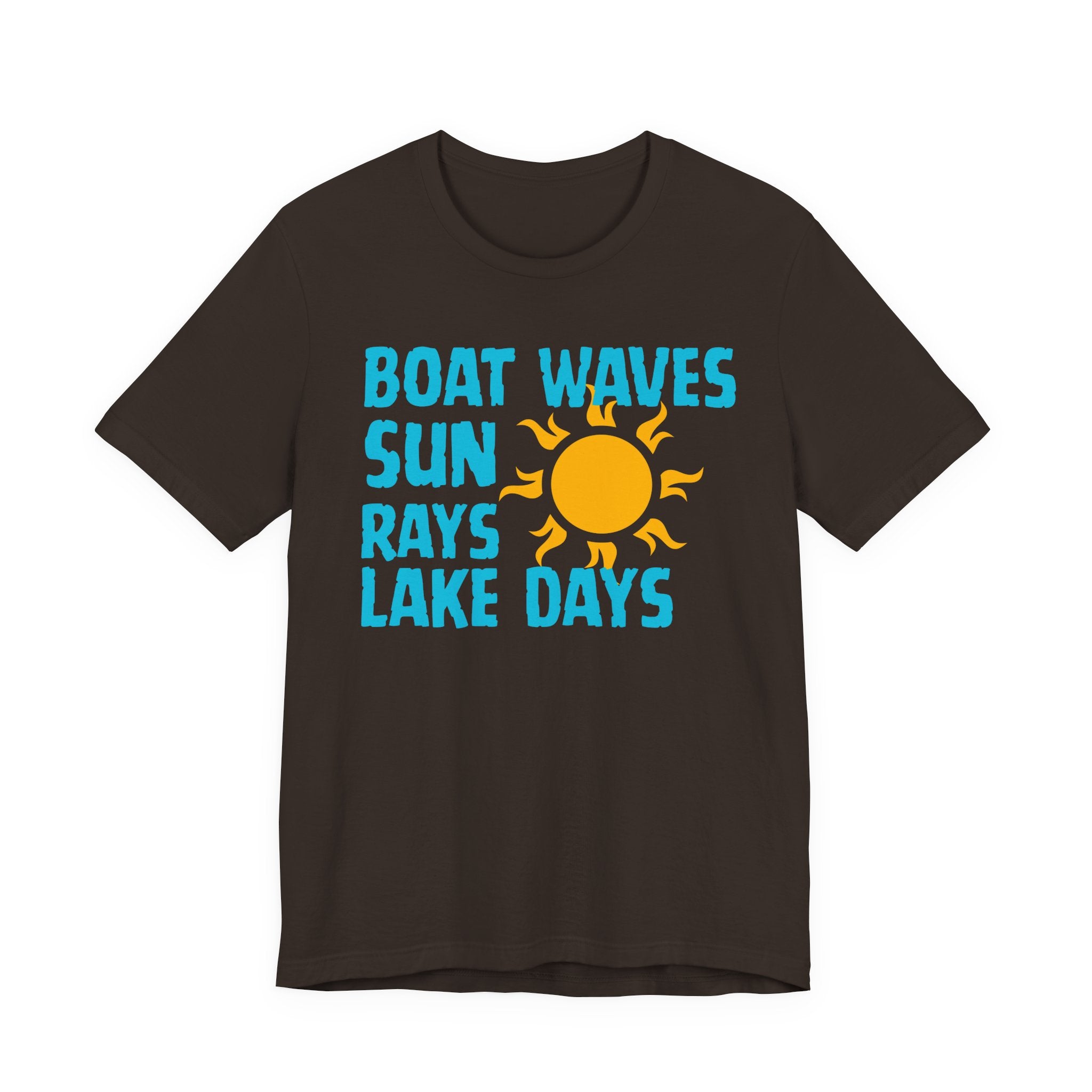 Boat Waves Sun Rays Lake Days T-Shirt — Summer Lake Life Tee