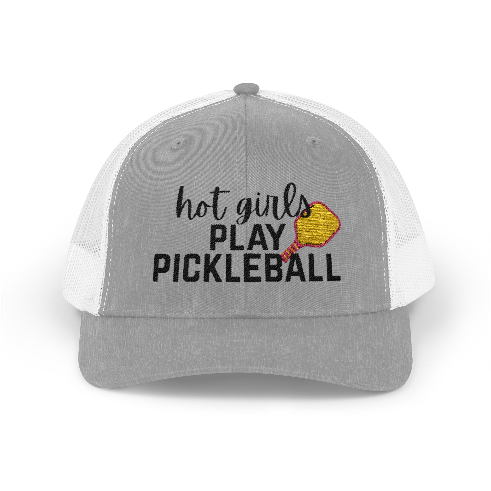 Pickleball Trucker Hat - "Hot Girls Play Pickleball" Snapback Cap