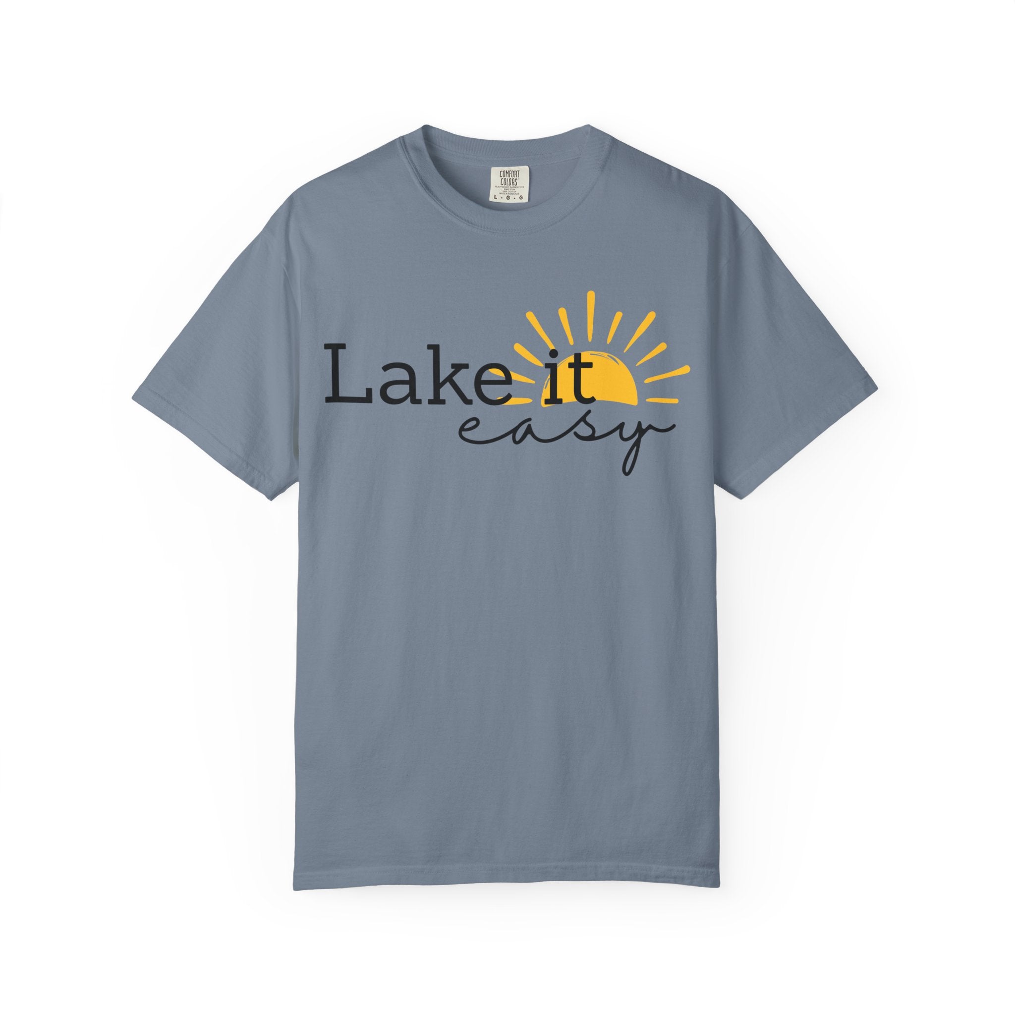 Lake It Easy T-Shirt — Relaxed Lakeside Sun Graphic Tee