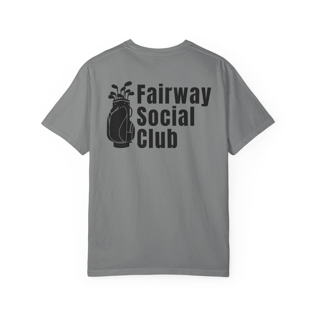 Fairway Social Club Golf T-Shirt — Pocket Logo & Back Graphic