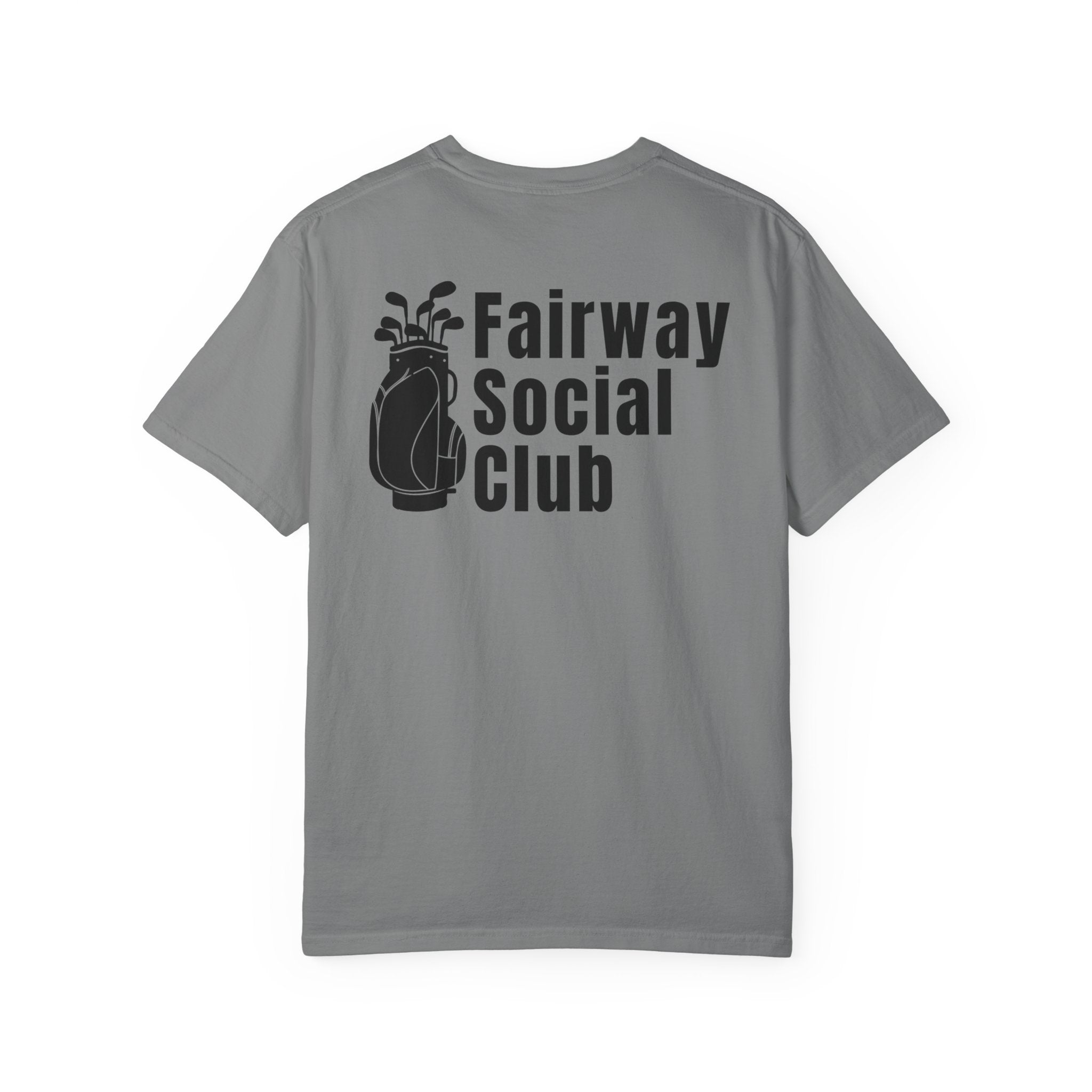 Fairway Social Club Golf T-Shirt — Pocket Logo & Back Graphic