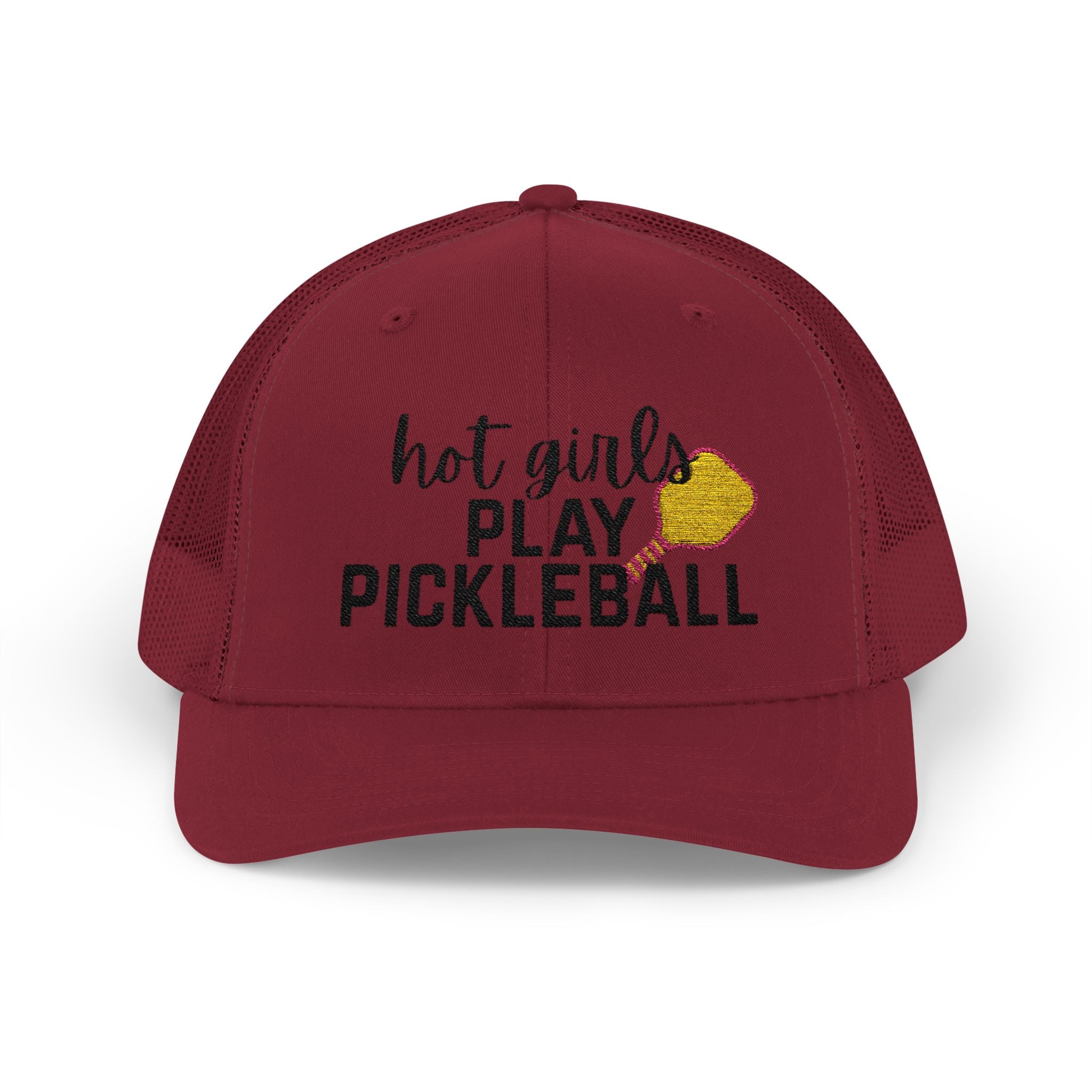 Pickleball Trucker Hat - "Hot Girls Play Pickleball" Snapback Cap