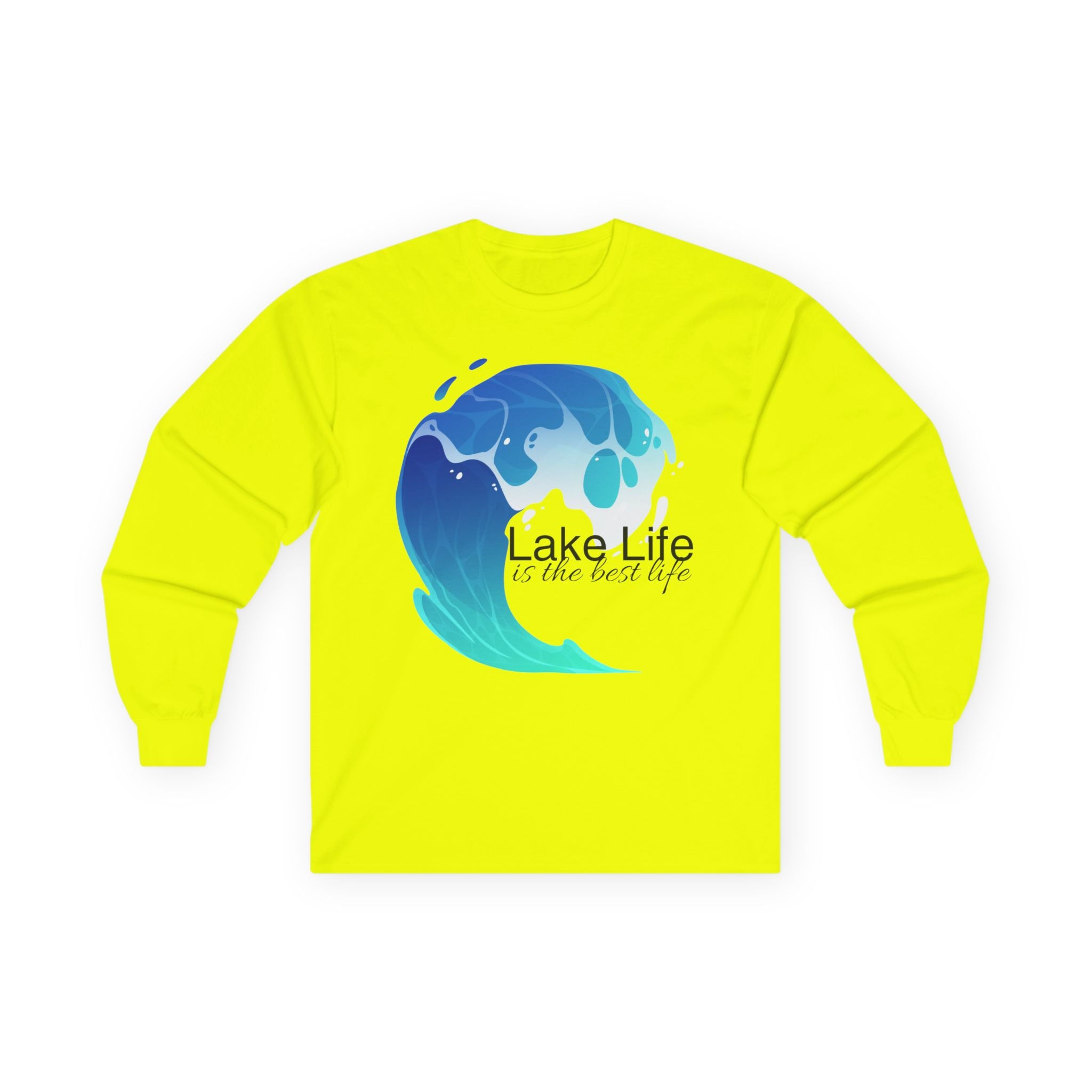 Lake Life Long Sleeve Tee — "Lake Life is the Best Life" Graphic Shirt