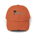 Salty Palm Distressed Cap — Beachy Vintage Dad Hat