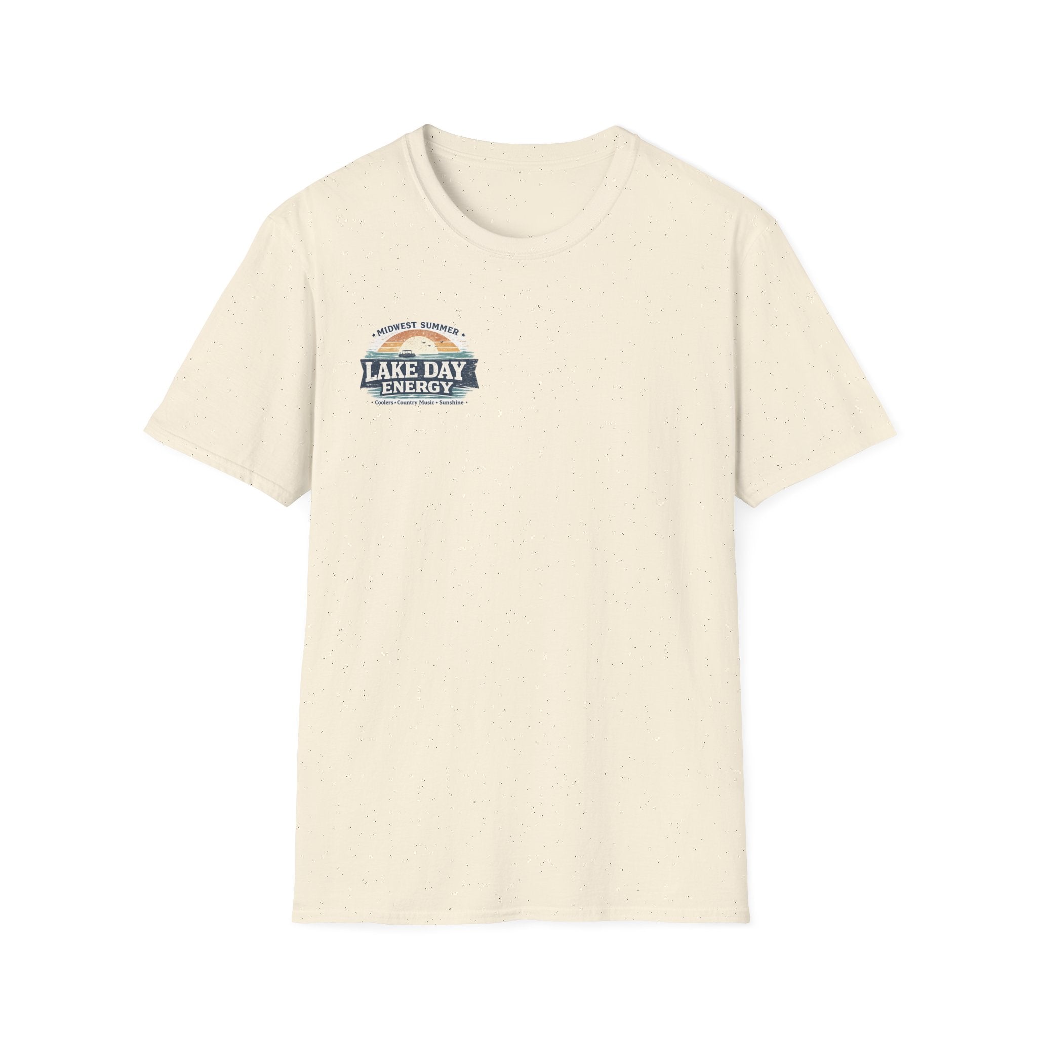 Lake Day Energy T-Shirt – Midwest Summer Retro Sunset Boat Tee