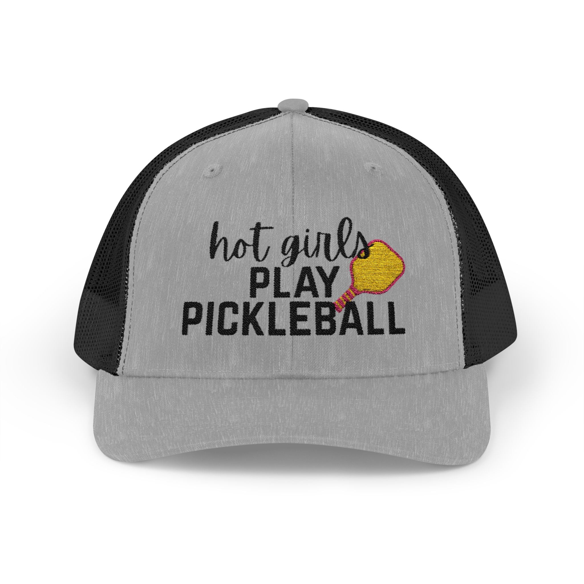 Pickleball Trucker Hat - "Hot Girls Play Pickleball" Snapback Cap