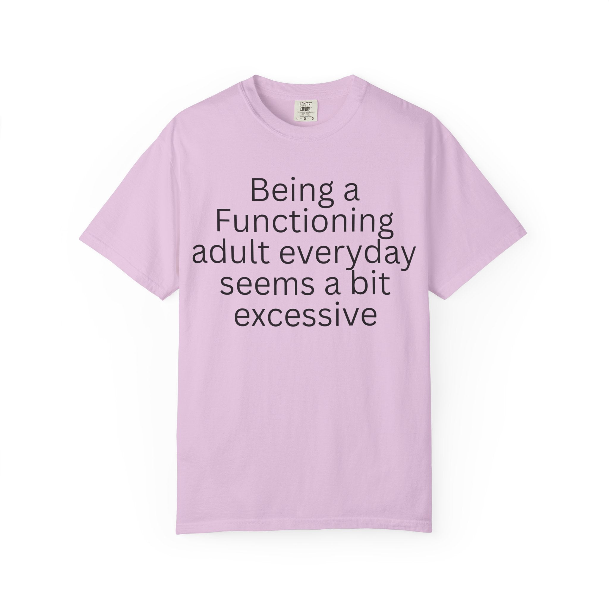 Being a Functioning Adult Everyday Seems a Bit Excessive T-Shirt