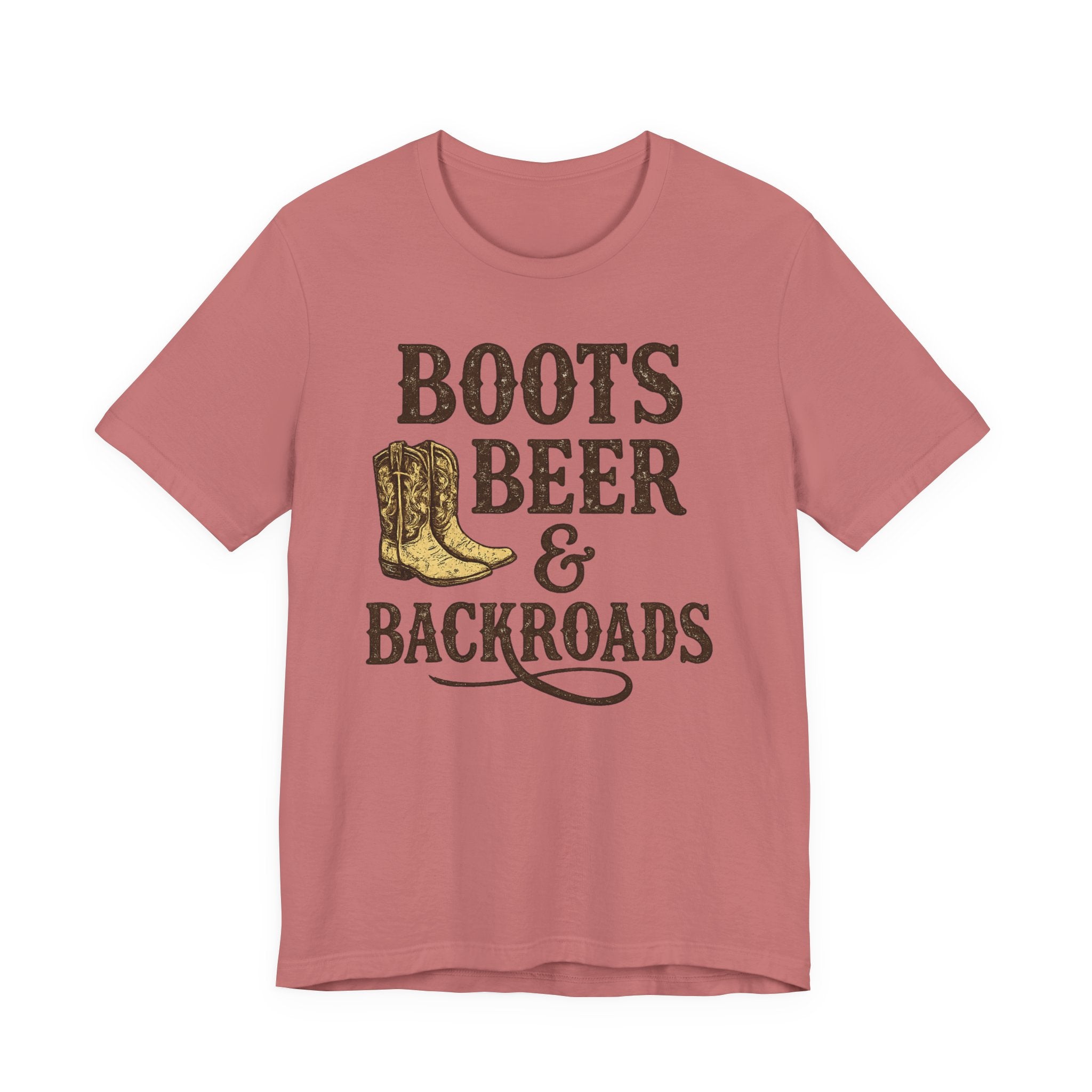 Boots Beer & Backroads Tee — Country Western Graphic T-Shirt