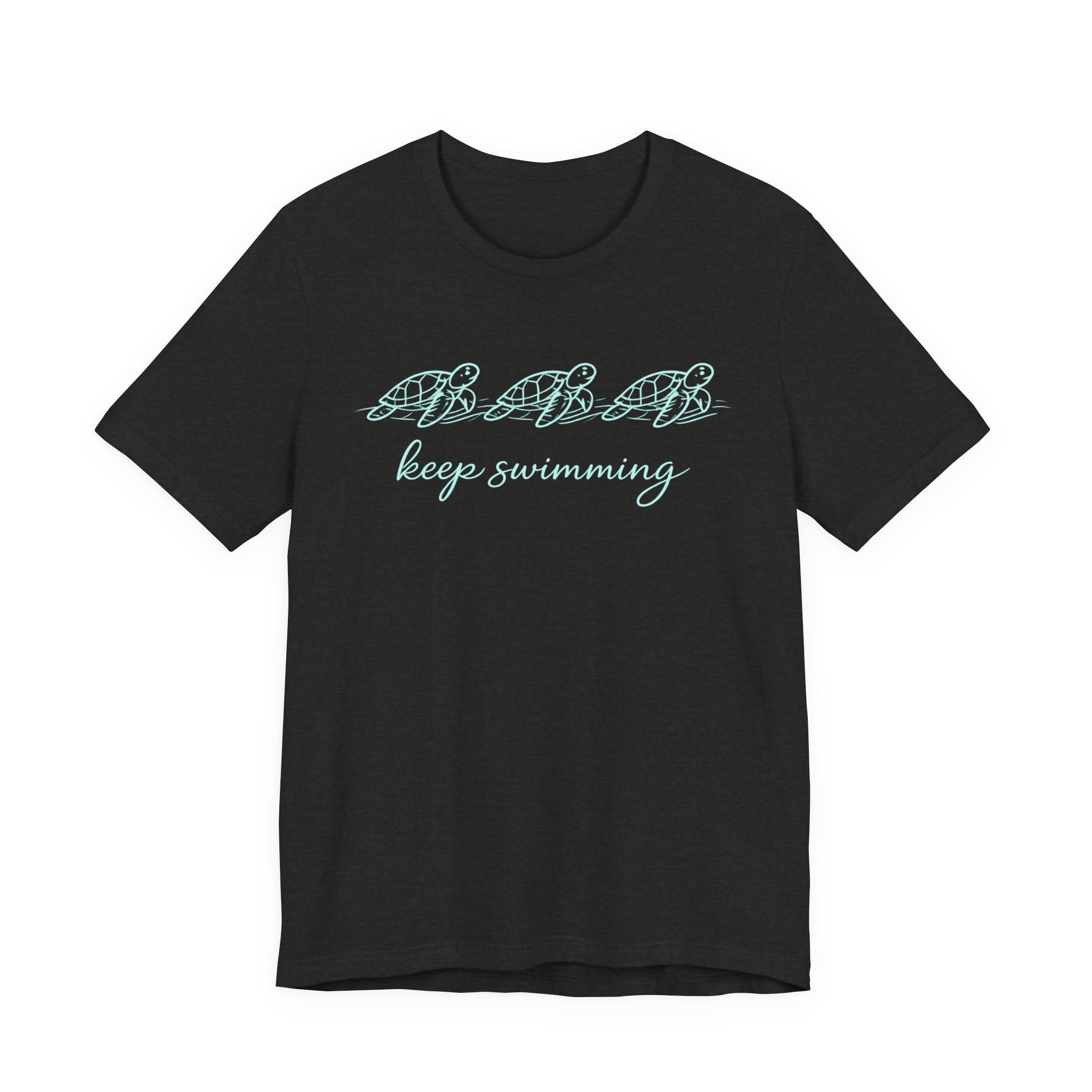 Keep Swimming T‑Shirt — Motivational Script Tee