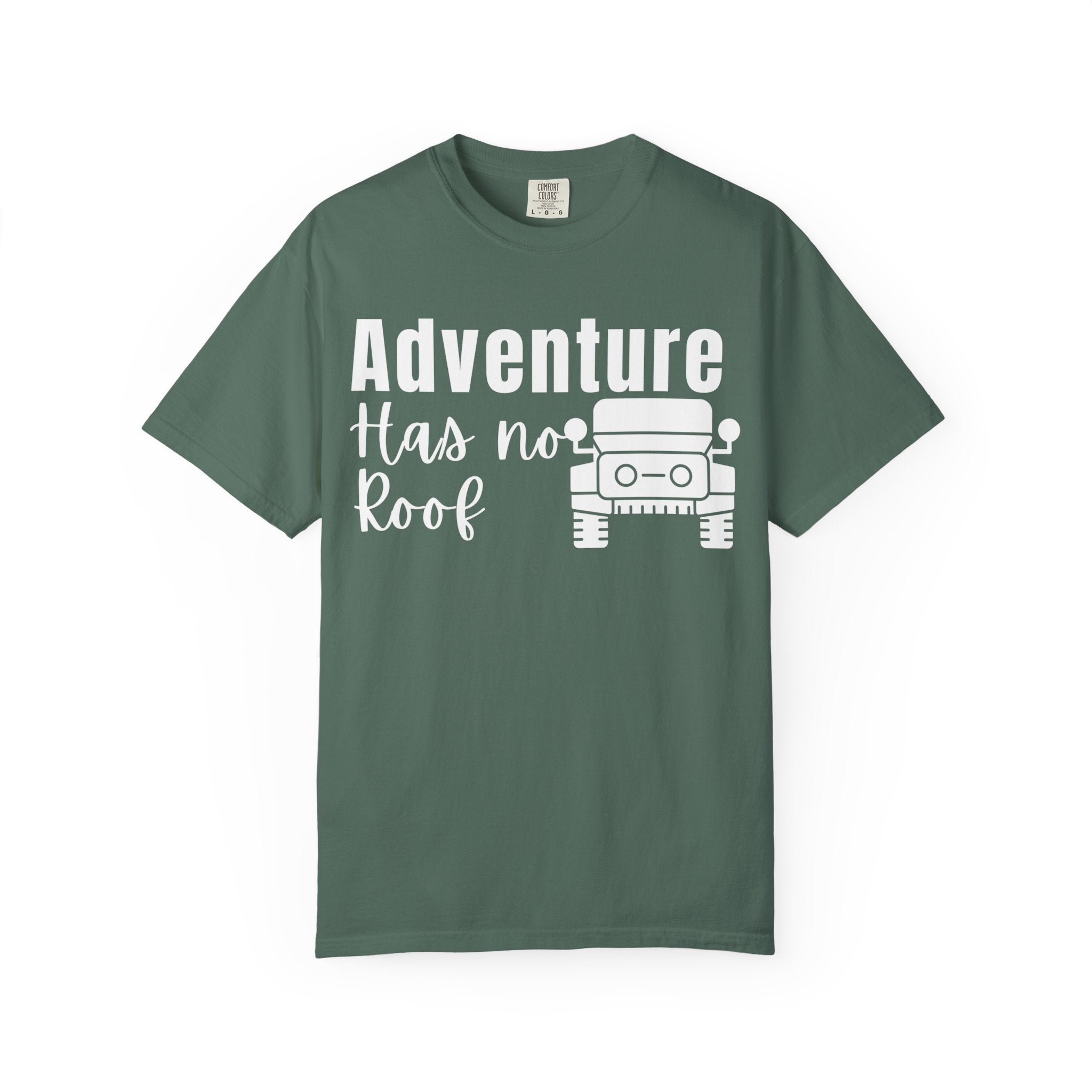 Adventure Has No Roof Jeep T-Shirt