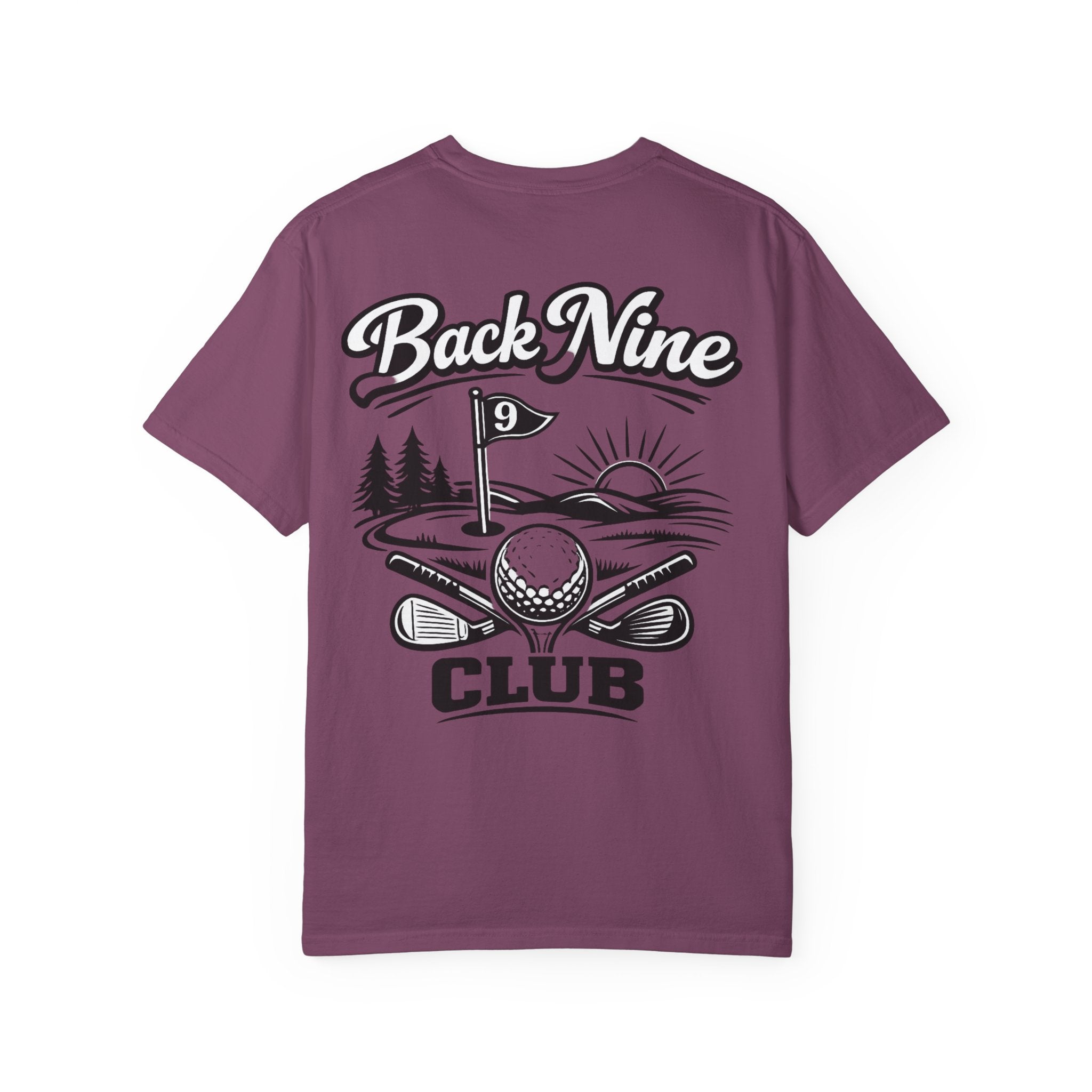 Golf Back Nine Club T-Shirt — Vintage 9-Hole Golf Design