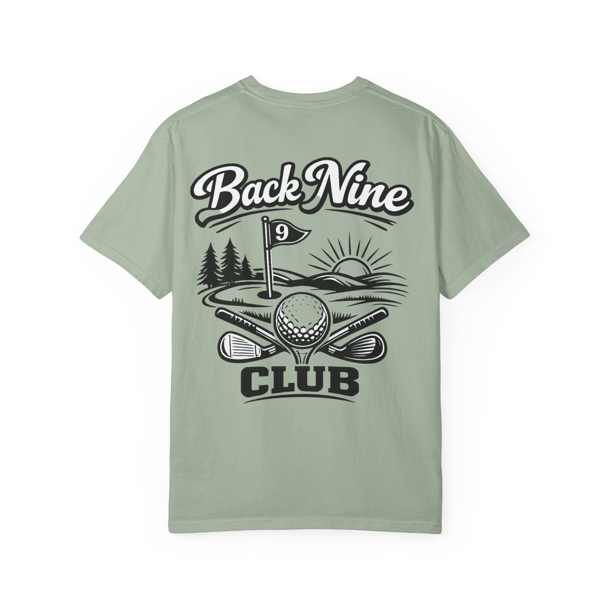 Golf Back Nine Club T-Shirt — Vintage 9-Hole Golf Design