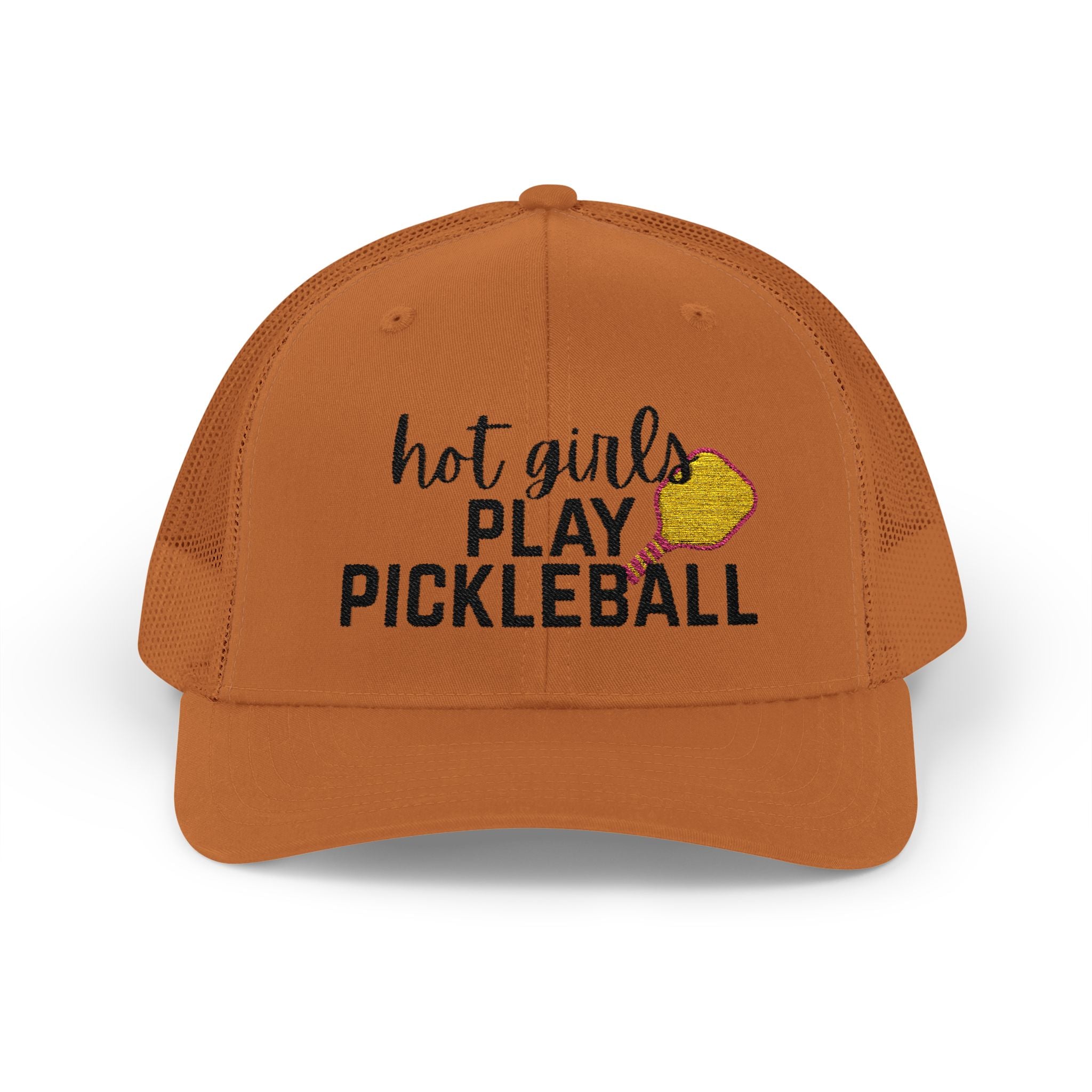 Pickleball Trucker Hat - "Hot Girls Play Pickleball" Snapback Cap