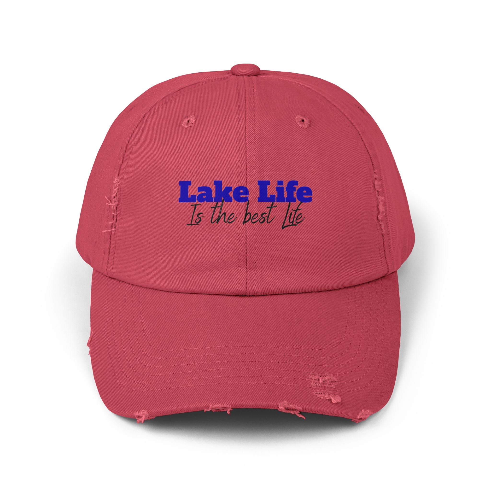 Lake Life Is the Best Life Distressed Cap