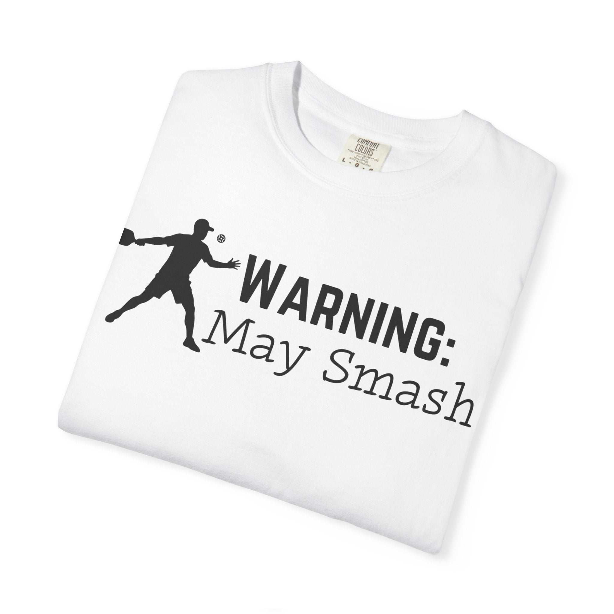Warning: May Smash T-Shirt — Funny Baseball/Softball Player Tee