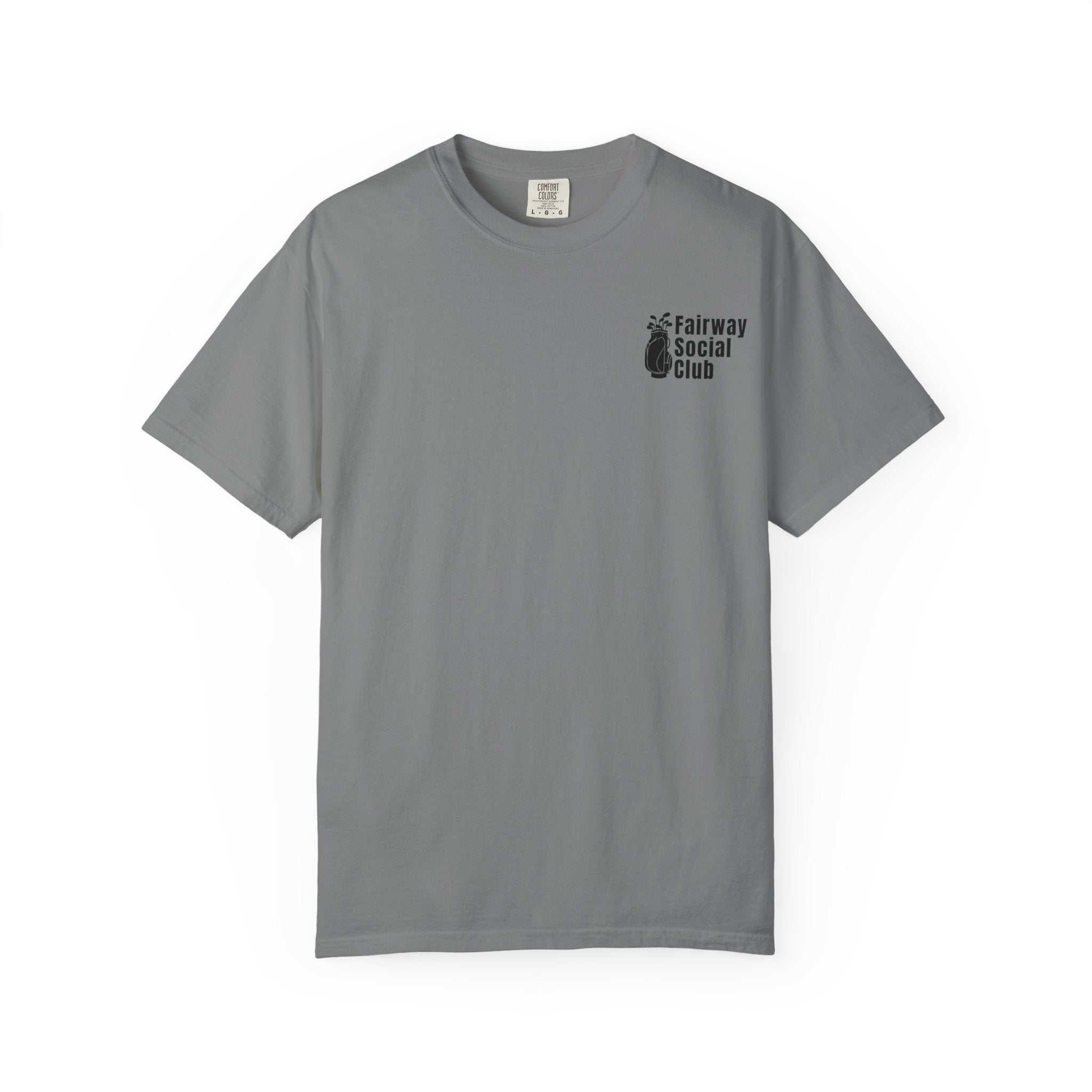 Fairway Social Club Golf T-Shirt — Pocket Logo & Back Graphic