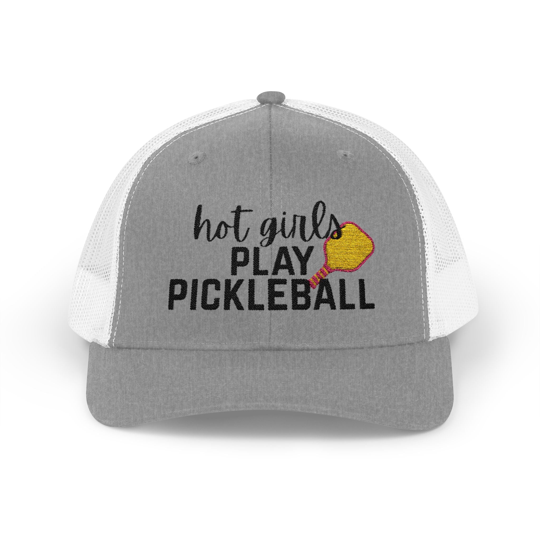 Pickleball Trucker Hat - "Hot Girls Play Pickleball" Snapback Cap