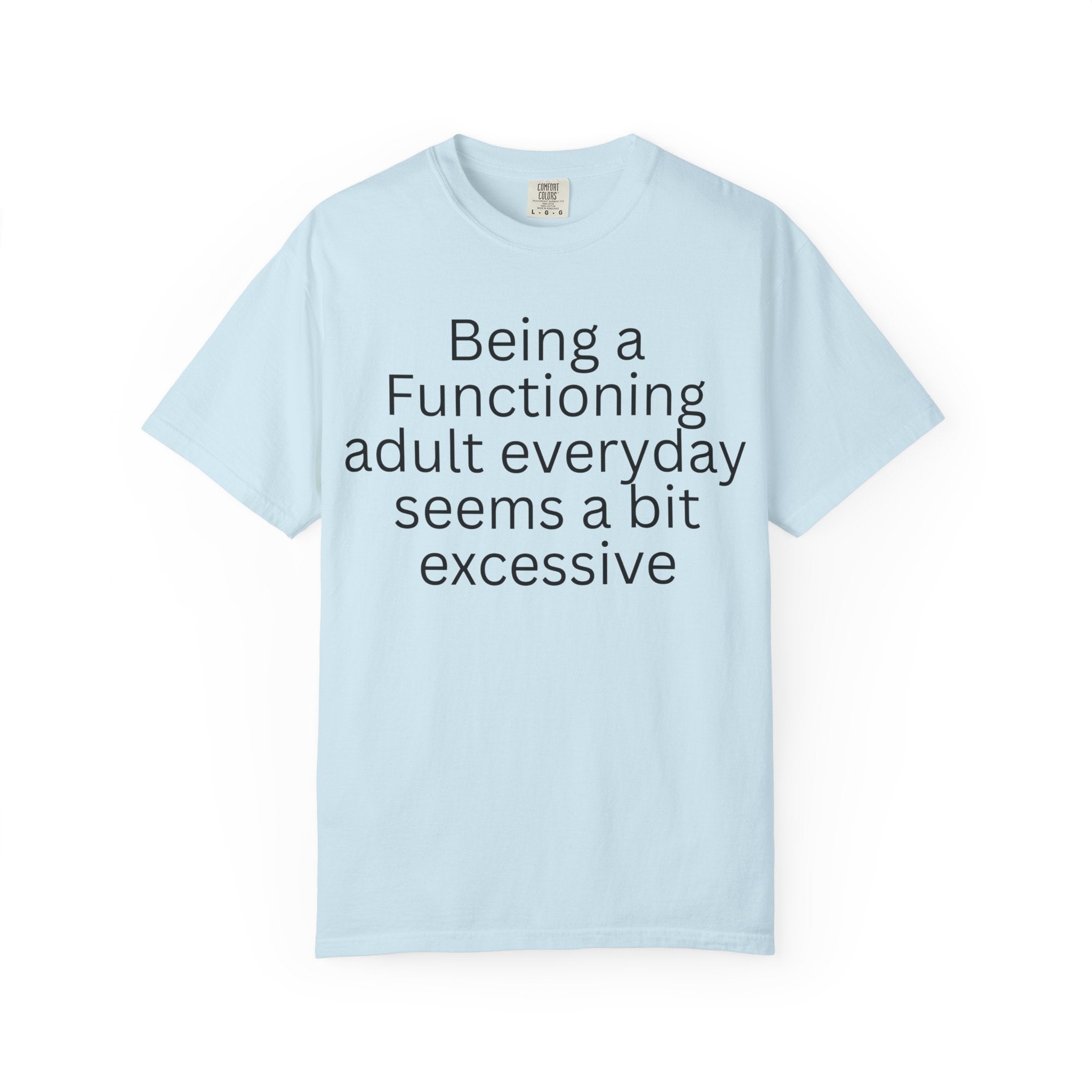 Being a Functioning Adult Everyday Seems a Bit Excessive T-Shirt