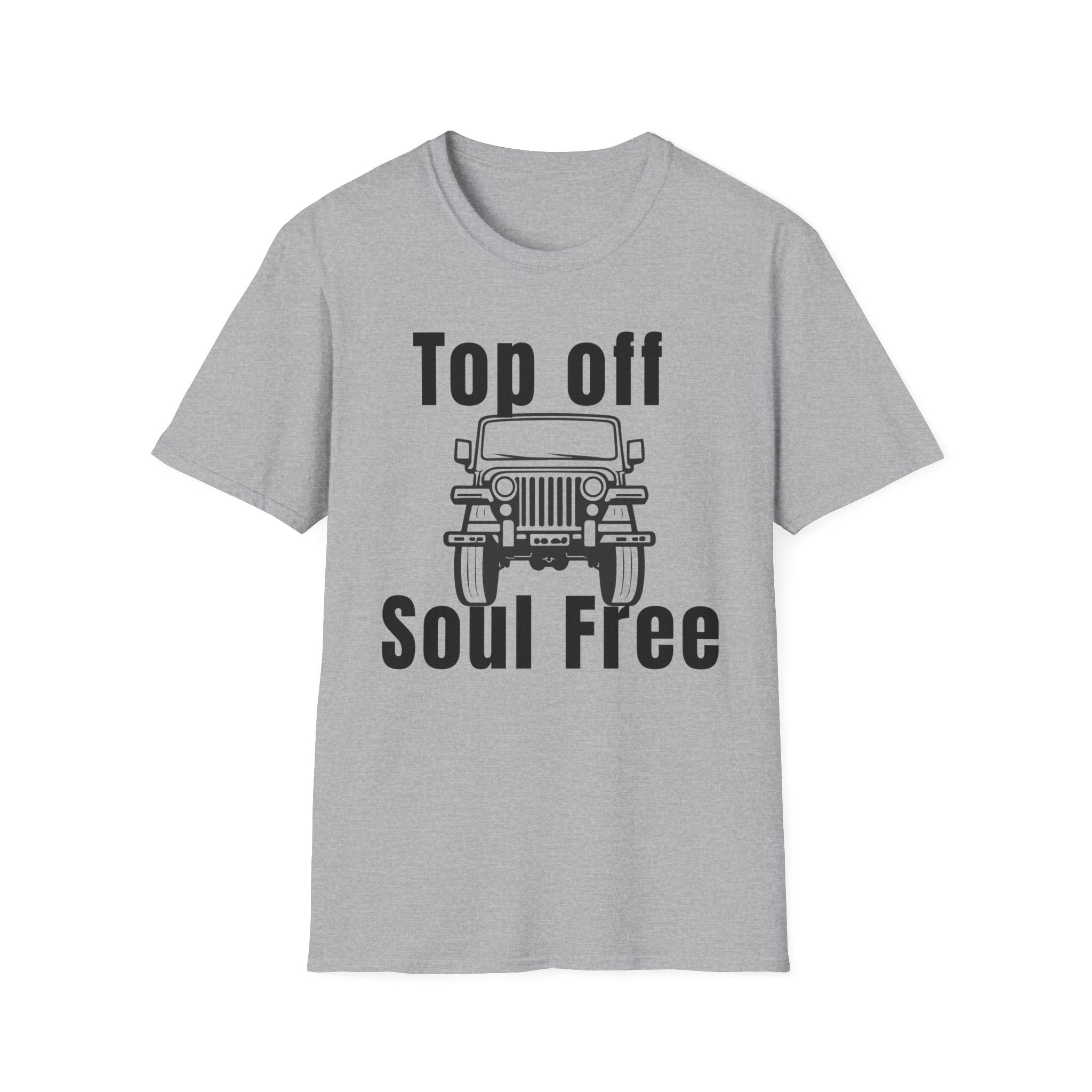 Jeep "Top Off Soul Free" T-Shirt - Off-Road Adventure Graphic Tee