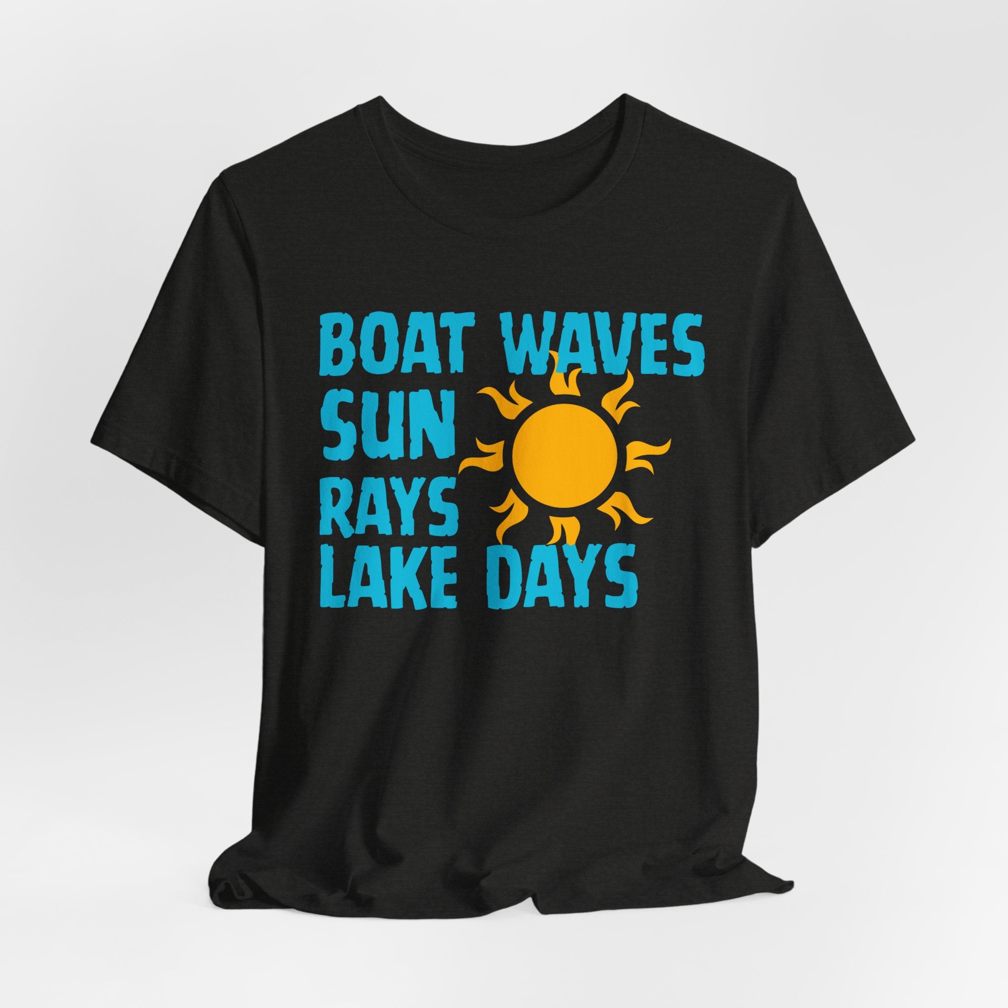 Boat Waves Sun Rays Lake Days T-Shirt — Summer Lake Life Tee
