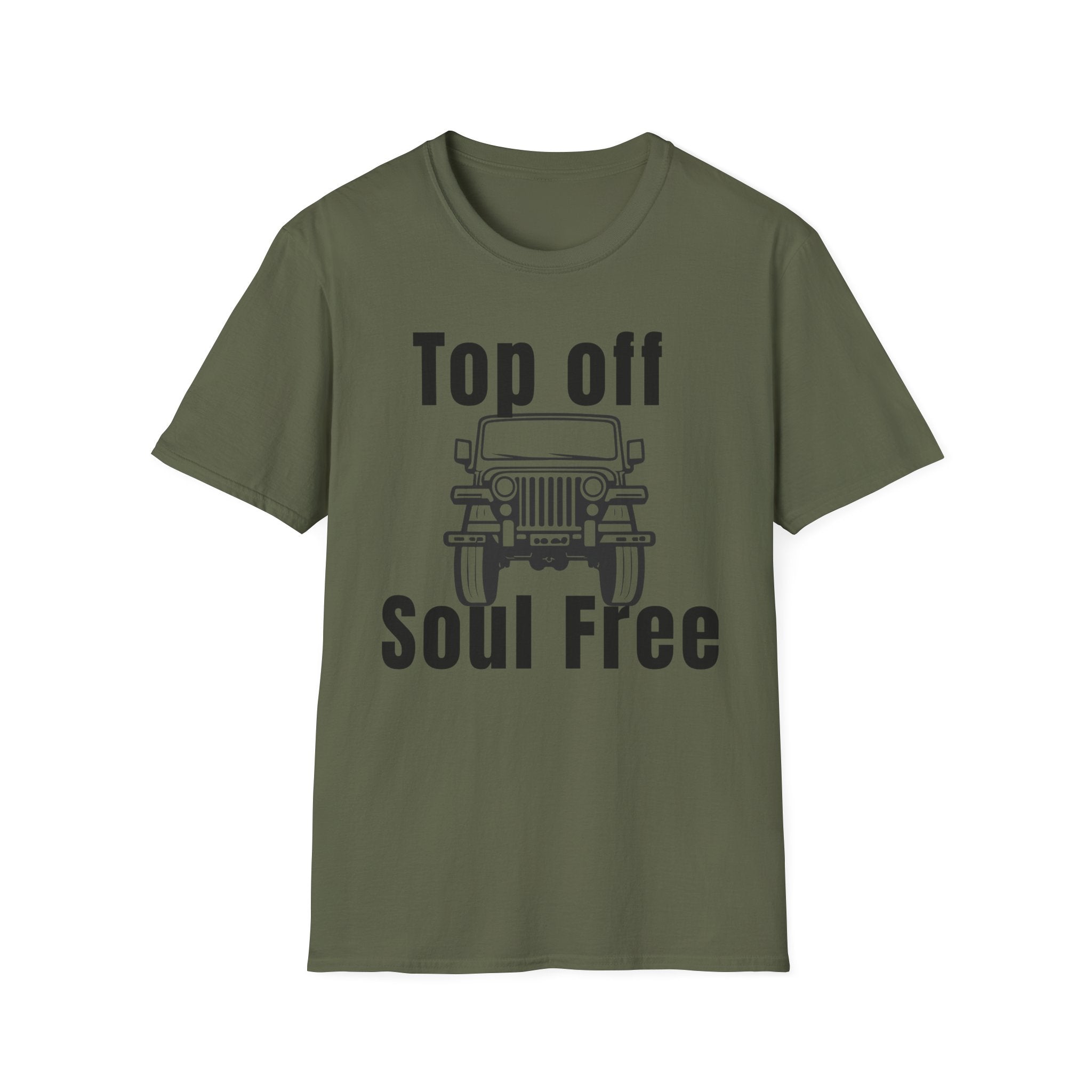 Jeep "Top Off Soul Free" T-Shirt - Off-Road Adventure Graphic Tee