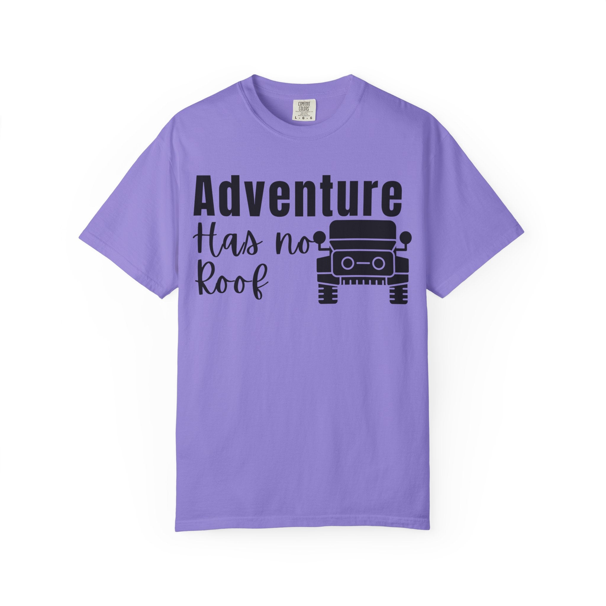 Adventure Has No Roof Tee — Off‑Road Jeep Travel T-Shirt
