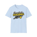 Sorry Can't Pickleball T-Shirt — Funny Pickleball Paddle & Ball Tee