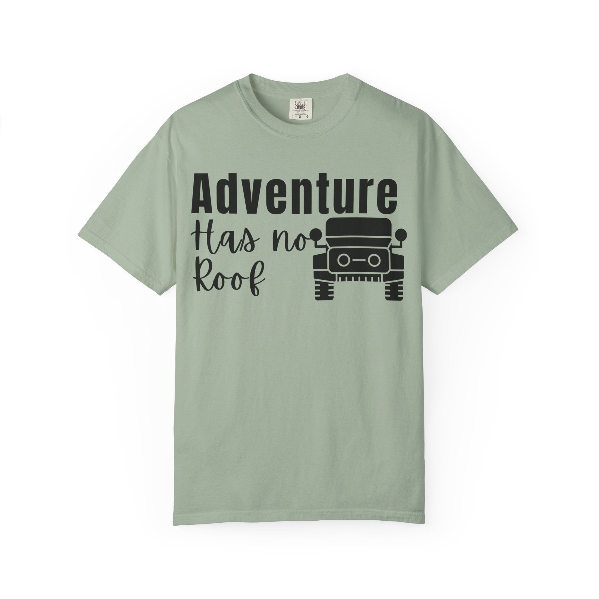 Adventure Has No Roof Tee — Off‑Road Jeep Travel T-Shirt