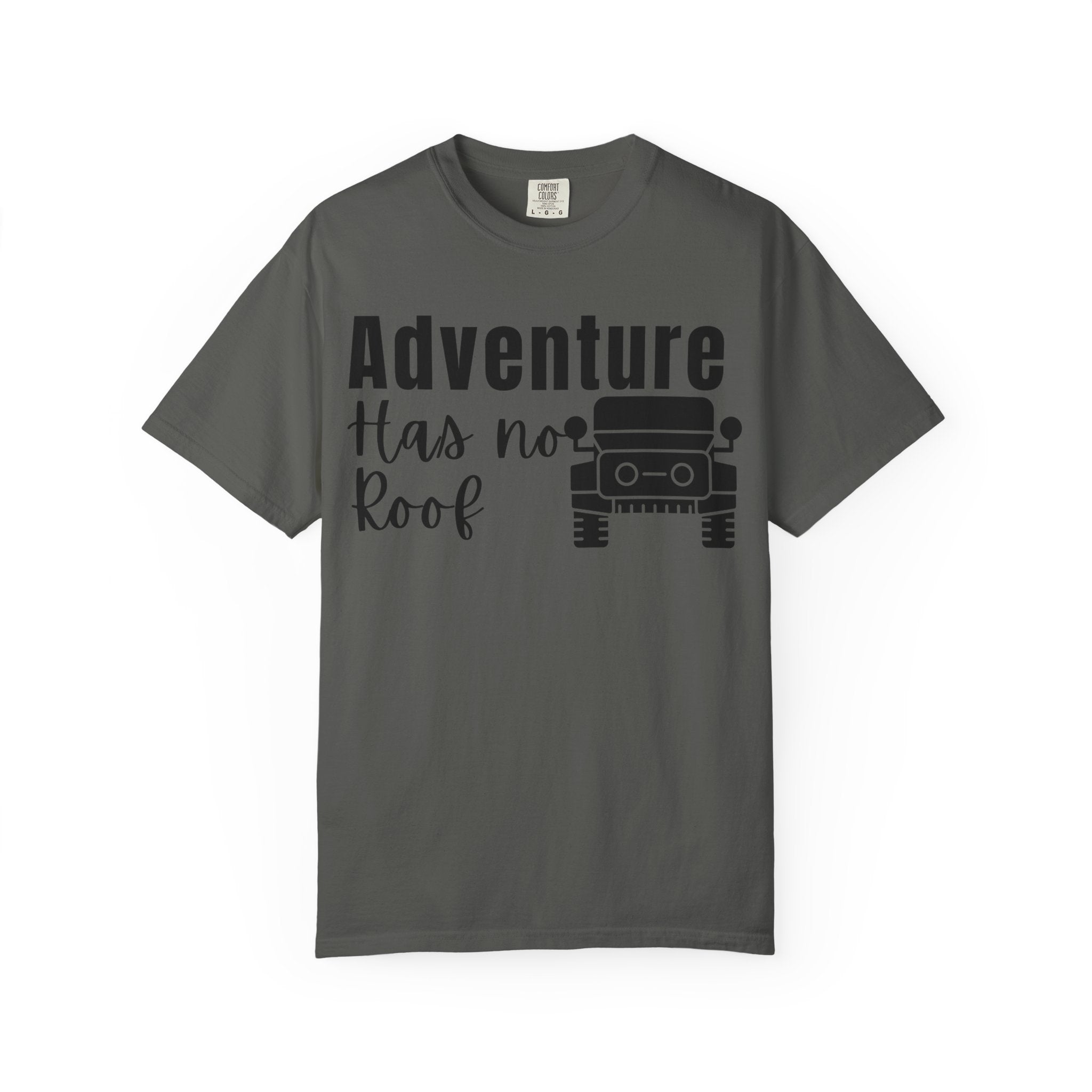 Adventure Has No Roof Tee — Off‑Road Jeep Travel T-Shirt